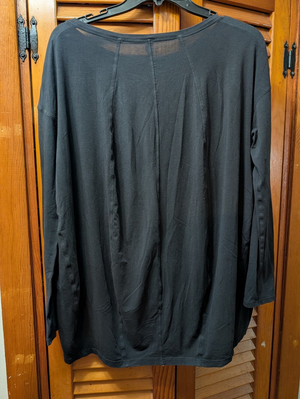 lululemon athletica Black Crewneck Tee with Tag Detail